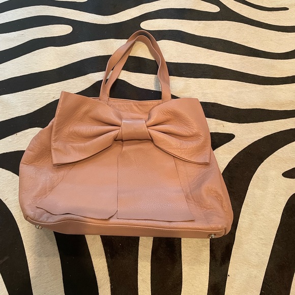 Red Valentino Leather Bow Satchel.